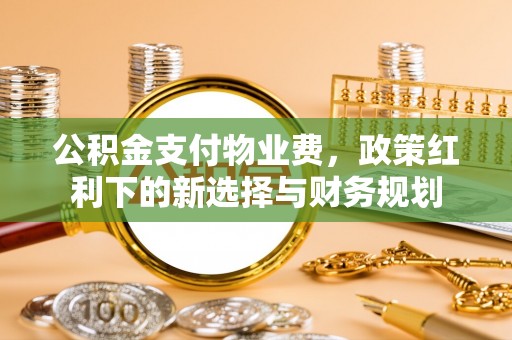 二仑公积金支付物业费，政策红利下的新选择与财务规划